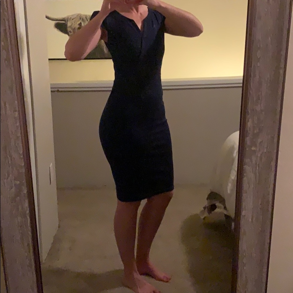 Navy Wear-To-Work Dress